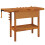 VidaXL vidaXL Solid Wood Acacia Workbench with Drawer & Vices 124x52x83 cm Workbench 6