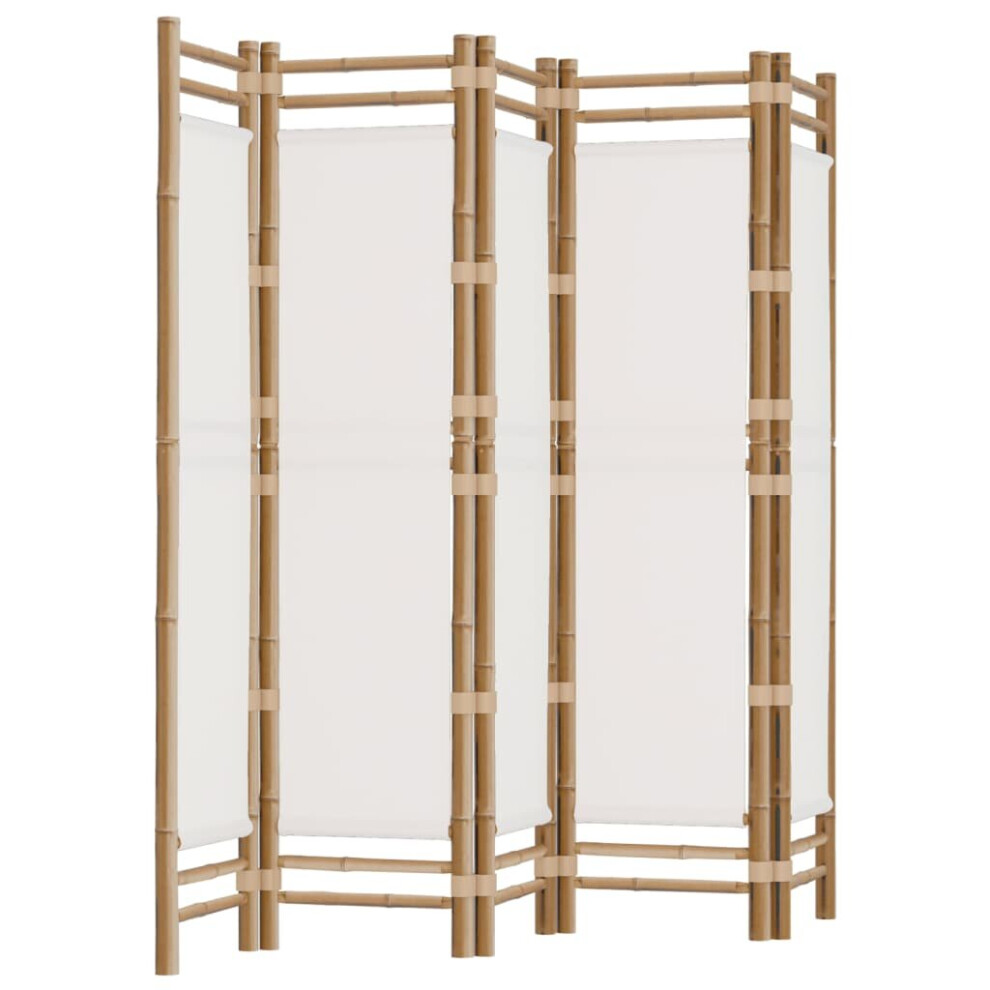 Vidaxl (Cream White, 200 X 180 Cm) Folding Panel Room Divider Privacy Screen Black/Cream White Multi Sizes White,Cream