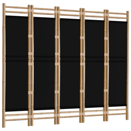 VidaXL (black, 200 x 180 cm) vidaXL Folding Panel Room Divider Privacy Screen Black/Cream White Multi Sizes 2