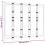 VidaXL (black, 200 x 180 cm) vidaXL Folding Panel Room Divider Privacy Screen Black/Cream White Multi Sizes 9