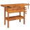 VidaXL vidaXL Solid Wood Acacia Workbench with Drawers and Vices Wooden Work Table 2