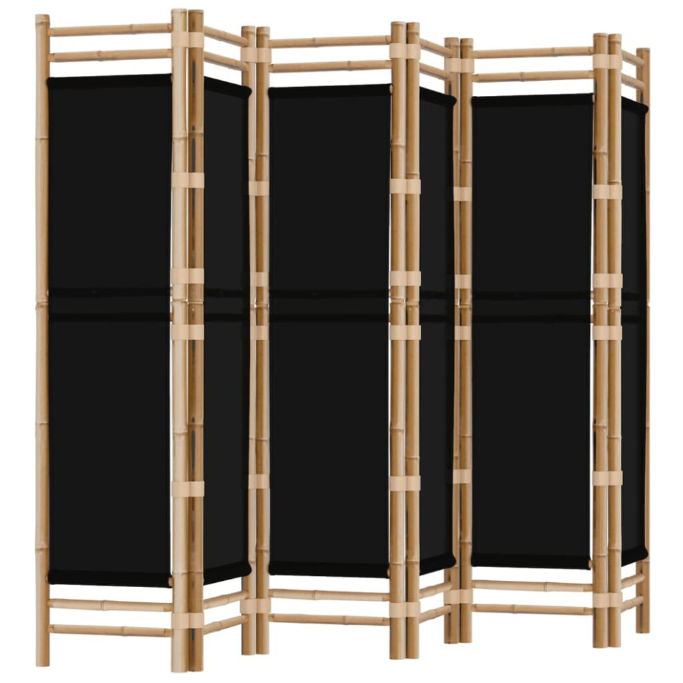 (black, 240 x 180 cm) vidaXL Folding Panel Room Divider Privacy Screen Black/Cream White Multi Sizes