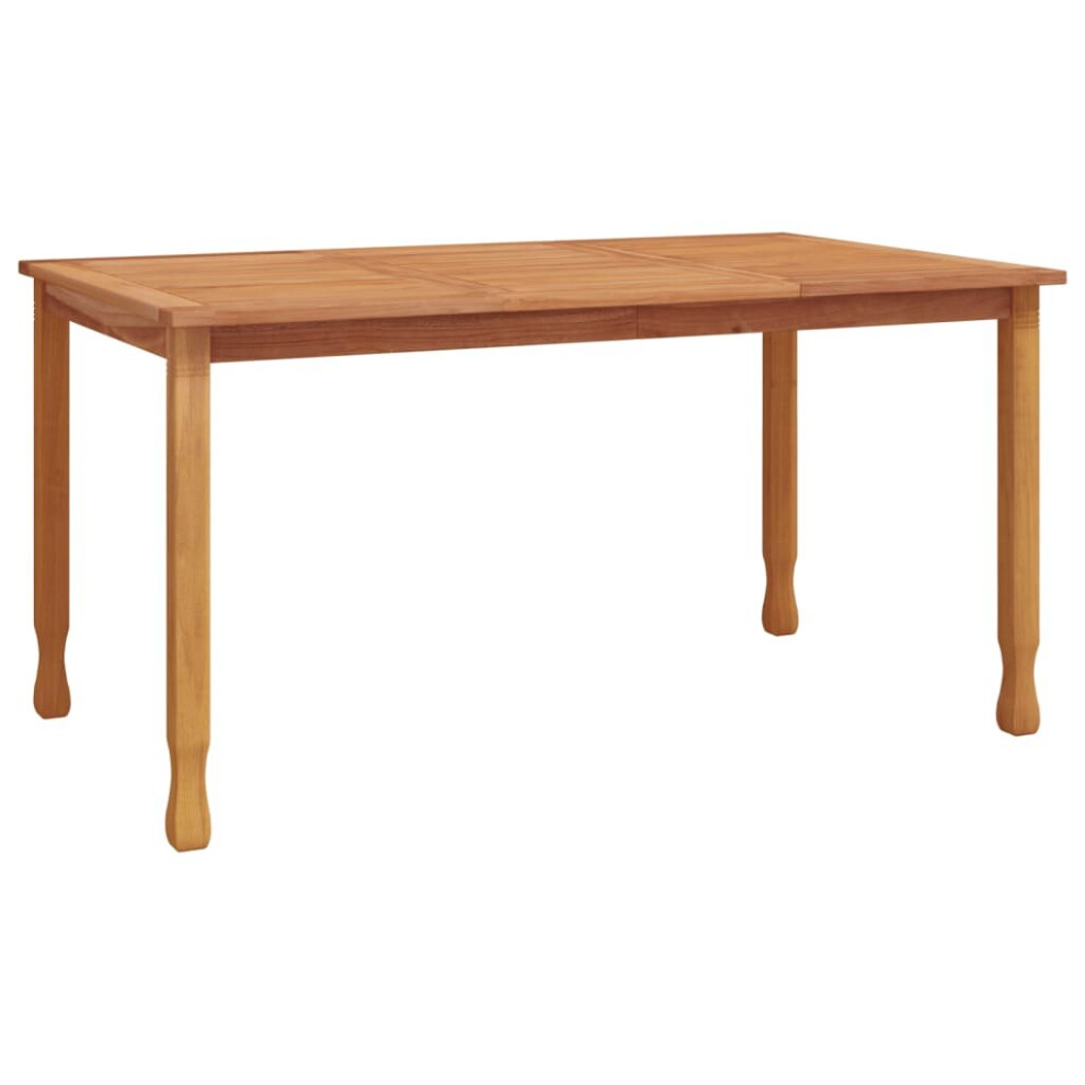 Vidaxl Garden Dining Table 150X90x75 Cm Solid Wood Teak Wooden Dinner Table