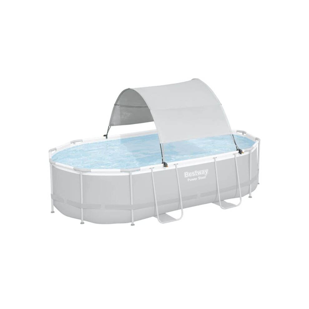 Bestway Above Ground Pool Canopy White Sunshade Swimming Pool Canopy Shade