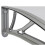 VidaXL vidaXL Türvordach Grau und Transparent 400x75 cm Polycarbonat 4
