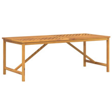 (200 x 90 x 74 cm (W x D x H)) vidaXL Garden Dining Table Coffee Table Outdoor Dining Table Solid Wood Acacia