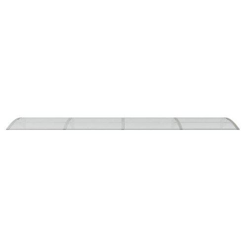 VidaXL vidaXL Türvordach Grau und Transparent 400x75 cm Polycarbonat 1