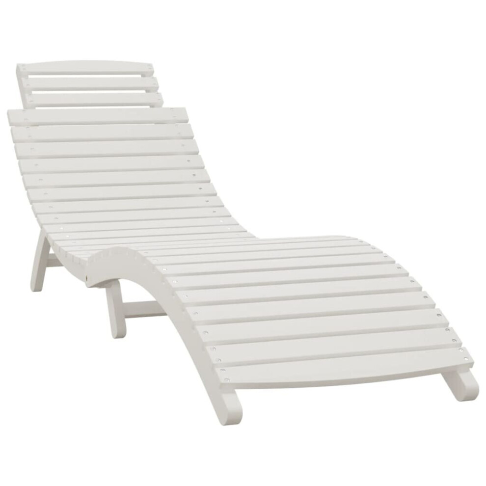 (1 sunlounger) vidaXL Sun Lounger Recliner Outdoor Chair Wooden Sunbed Solid Wood Acacia