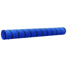 (55 x 500 cm (Diameter x H)) vidaXL Dog Tunnel Blue Polyester Training Tunnel Dog Play Run Jump Multi Sizes