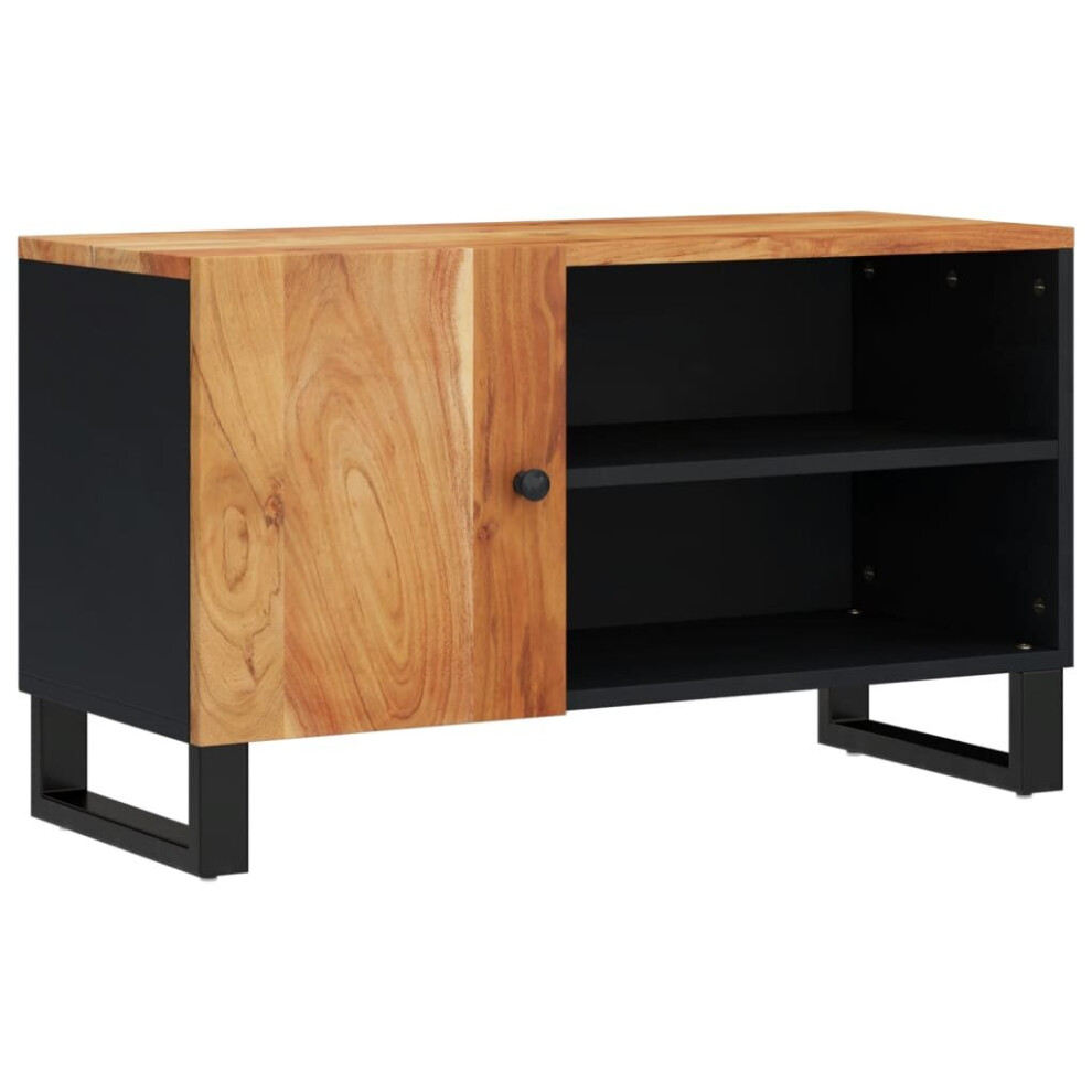 Vidaxl Tv Cabinet Tv Stand Cupboard Solid Wood Acacia And Engineered Wood