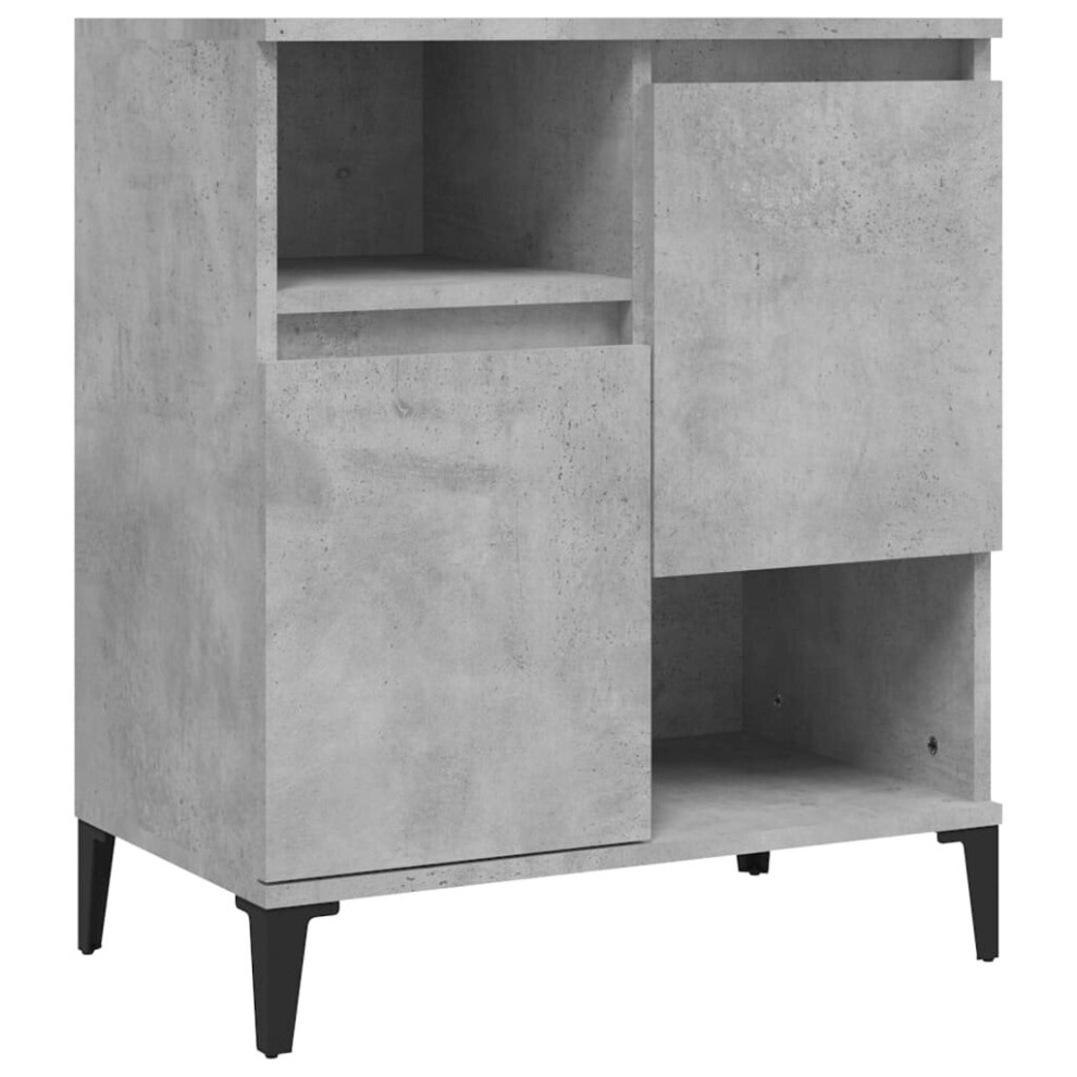 Vidaxl (Concrete ) Sideboard Cabinet Cupboard Highboard Home Organiser Engineered Wood Grey