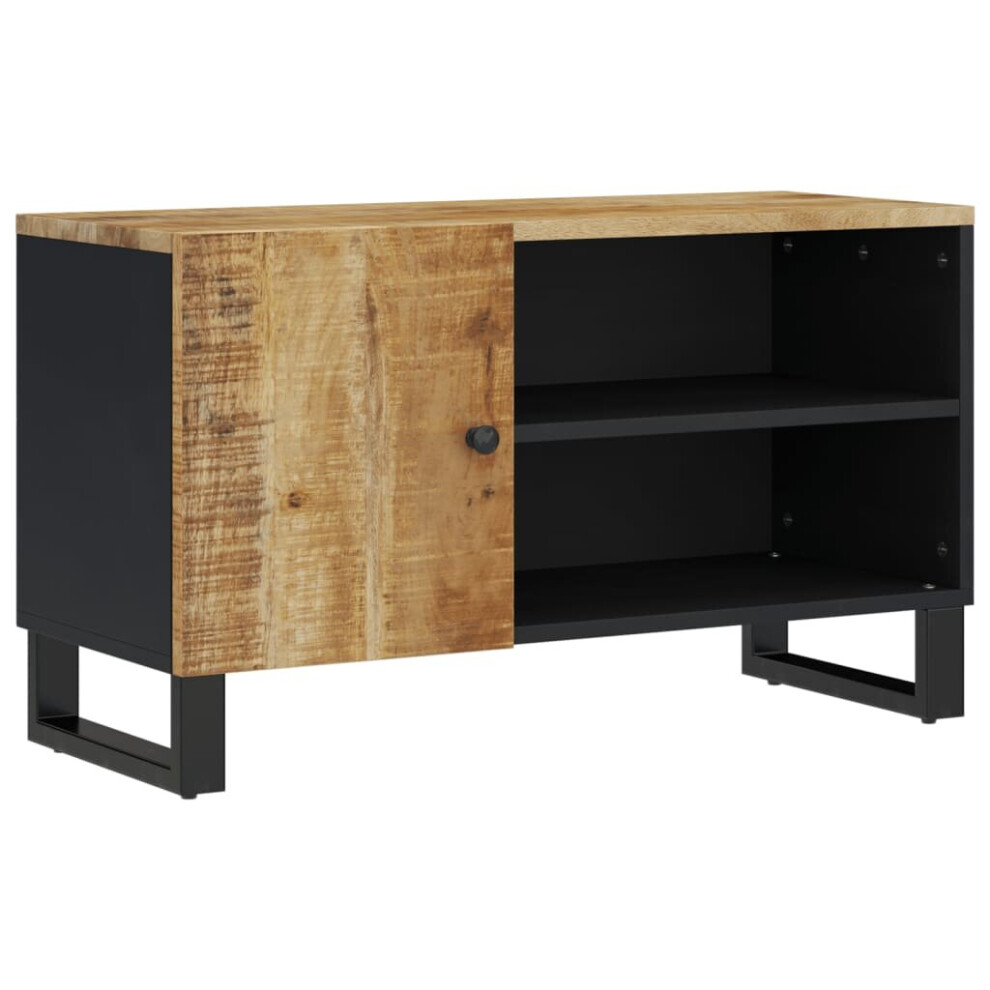 vidaXL TV Cabinet TV Stand Unit Cupboard Solid Wood Mango and Engineered Wood