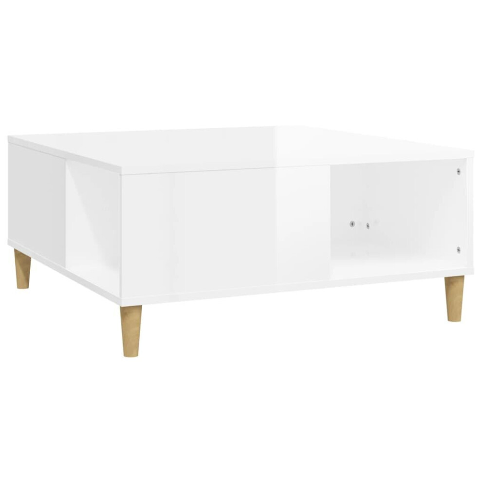 (high gloss white) vidaXL Coffee Table Engineered Wood Accent End Sofa Tea Table Multi Colours