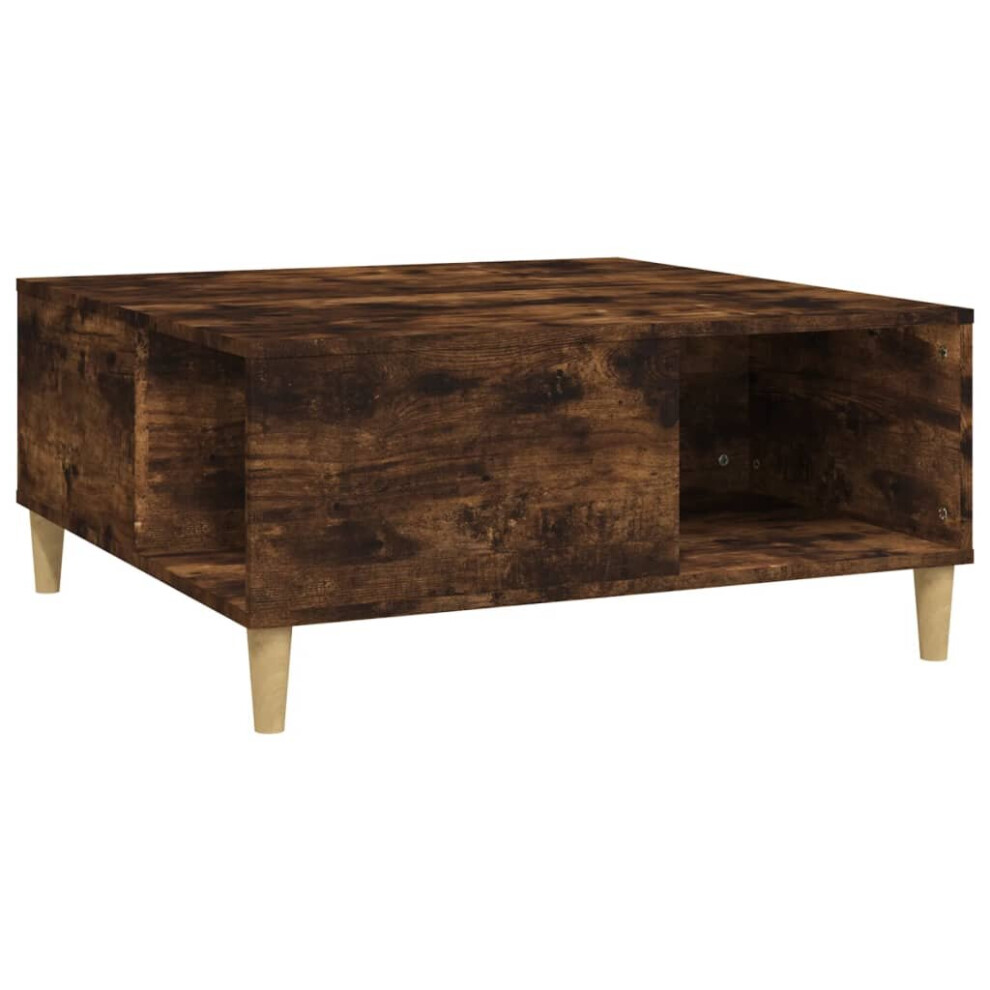 (smoked oak) vidaXL Coffee Table Engineered Wood Accent End Sofa Tea Table Multi Colours