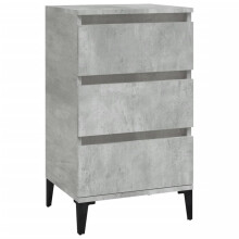 (concrete grey) vidaXL Bedside Cabinet Side Table Nightstand Telephone Stand Engineered Wood