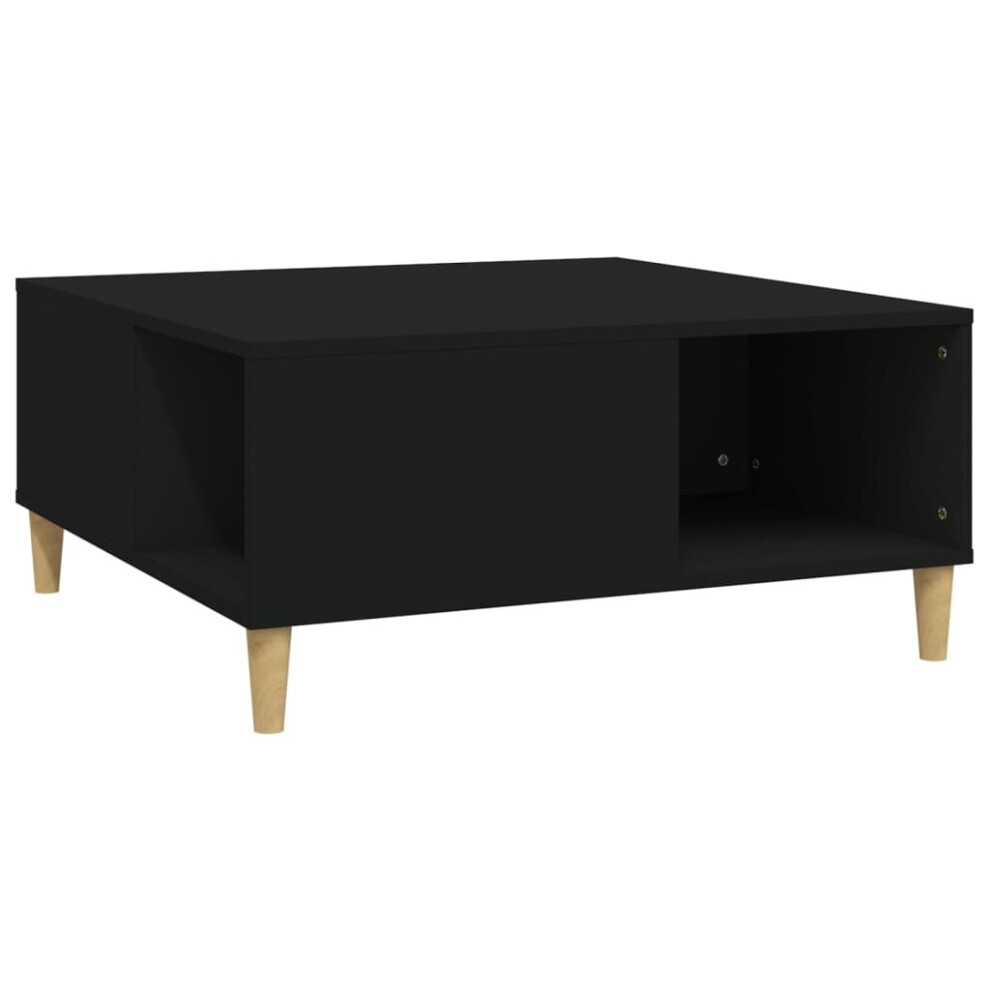 (black) vidaXL Coffee Table Engineered Wood Accent End Sofa Tea Table Multi Colours