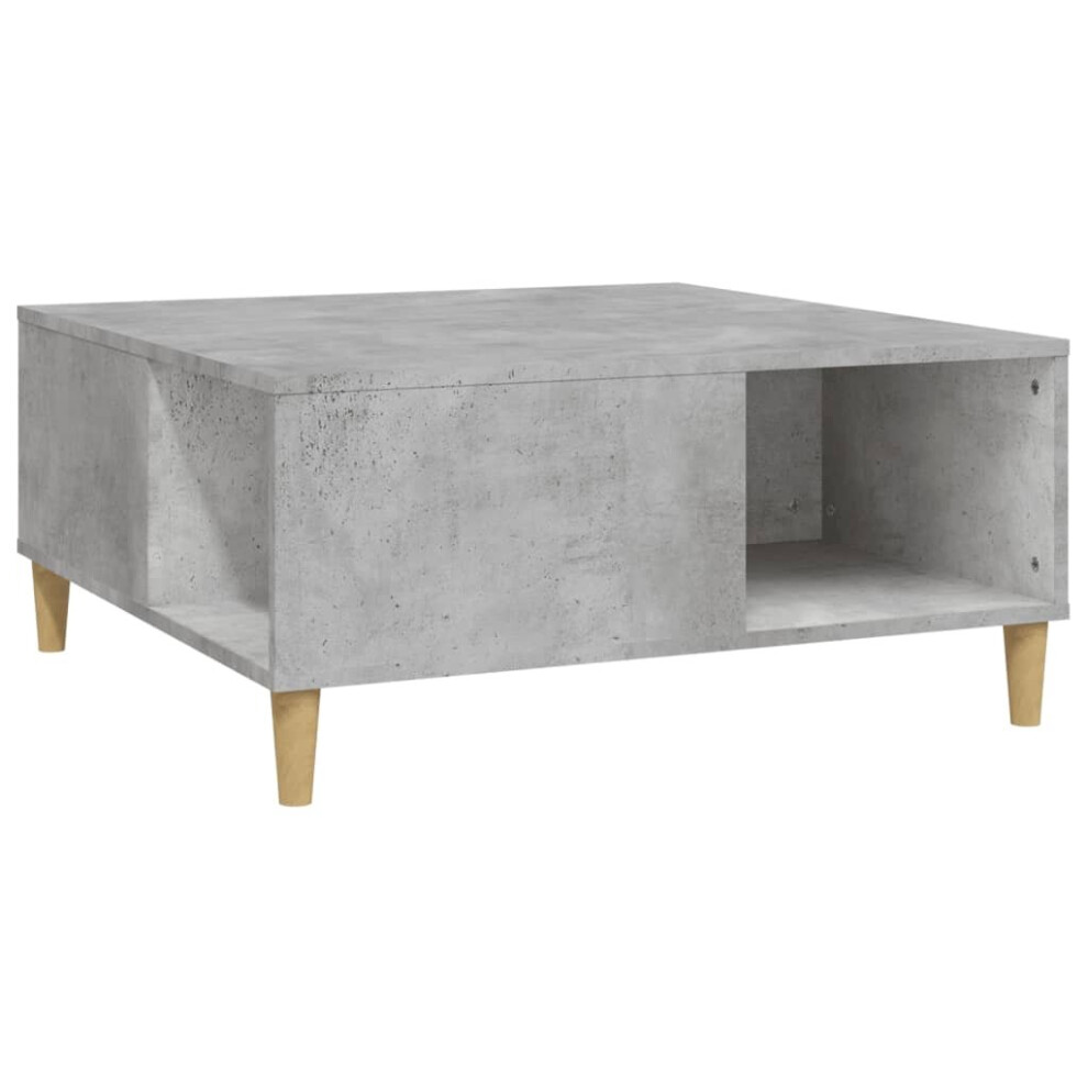 (concrete grey) vidaXL Coffee Table Engineered Wood Accent End Sofa Tea Table Multi Colours