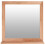 VidaXL vidaXL Solid Wood Walnut Wall Mirror Wooden Vanity Make up Cosmetic Mirror 2