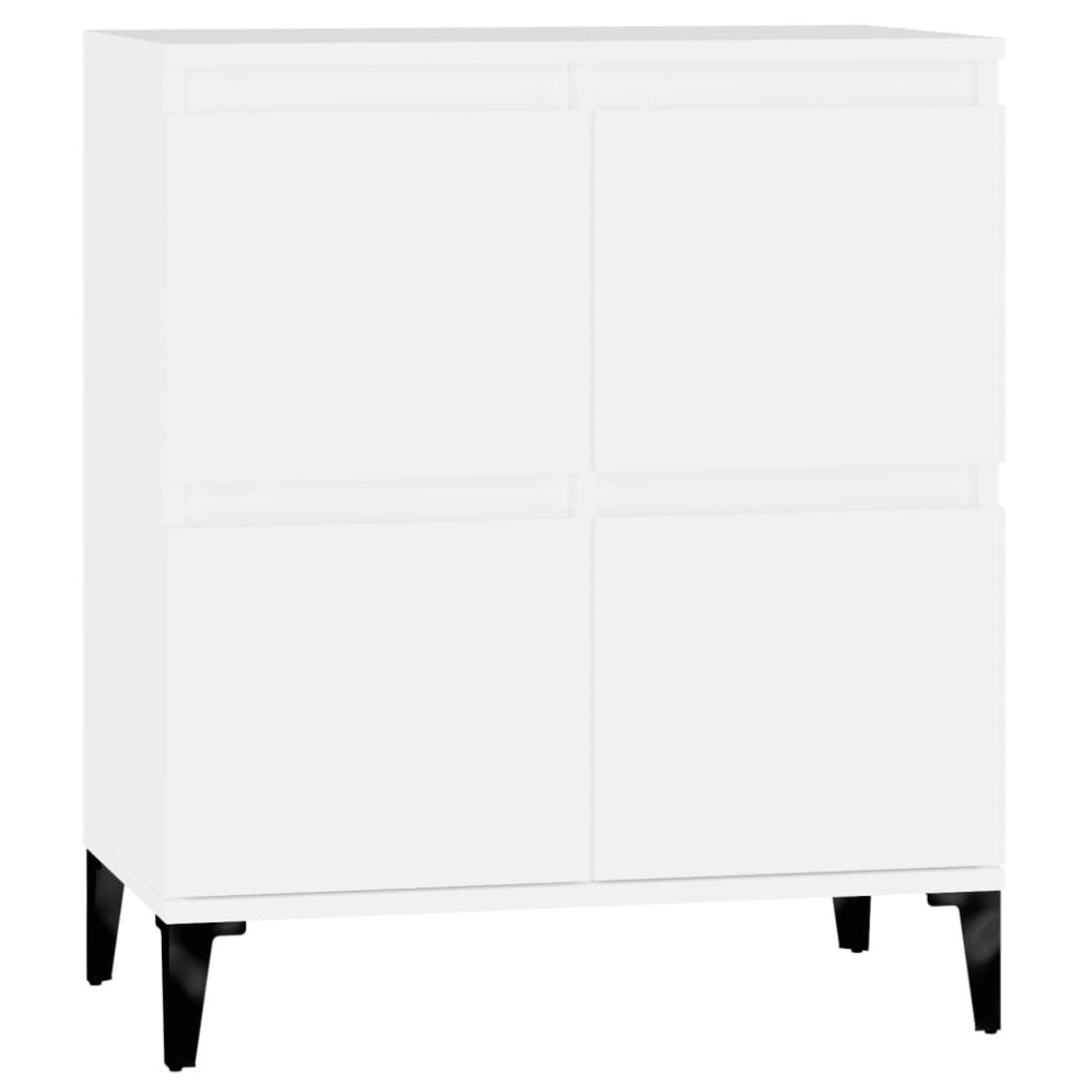 (white) vidaXL Sideboard Cabinet Cupboard Highboard Home Organiser Engineered Wood