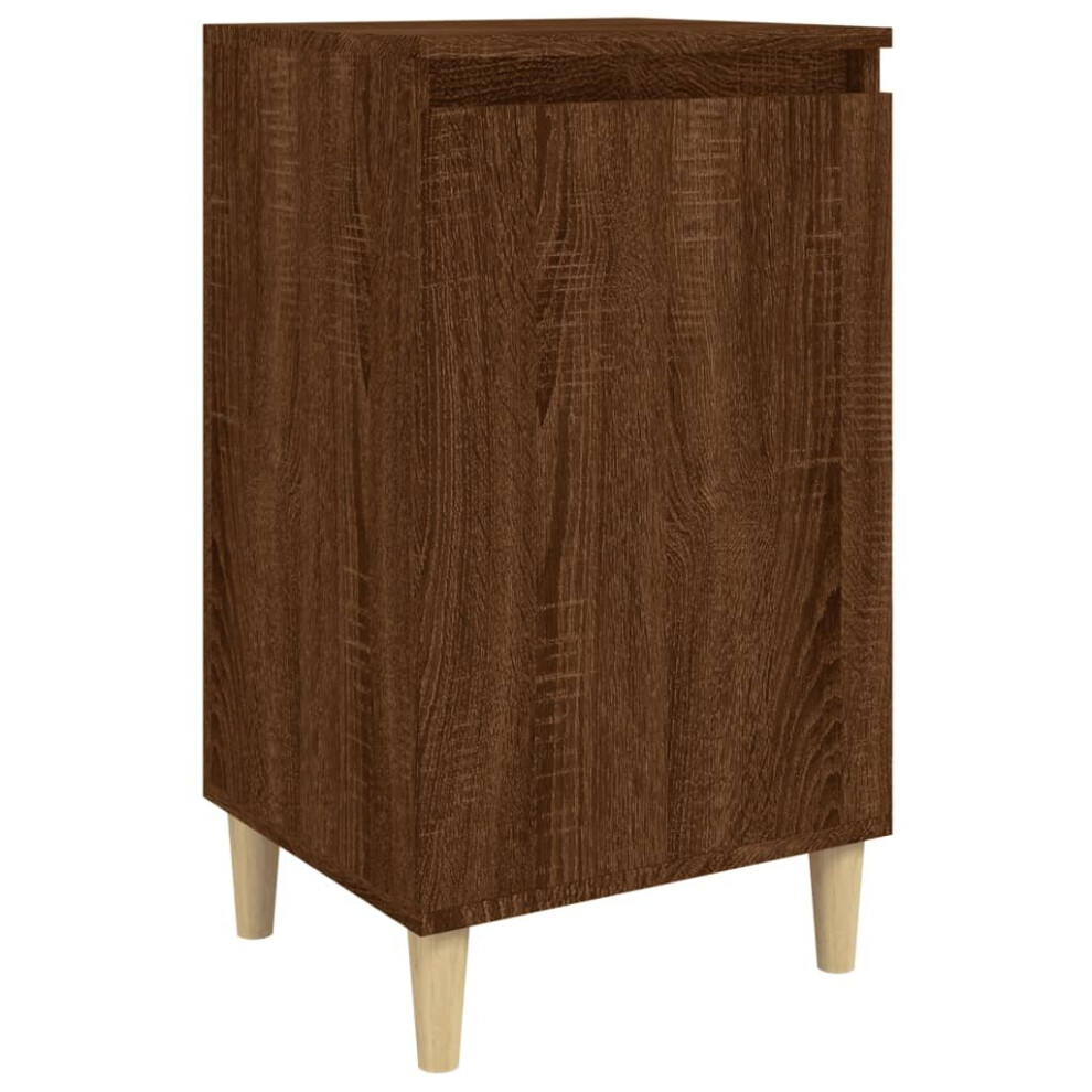 Vidaxl (Brown Oak, 1 Pcs) 1/2X Bedside Cabinet Engineered Wood End Table Nightstand Multi Colours
