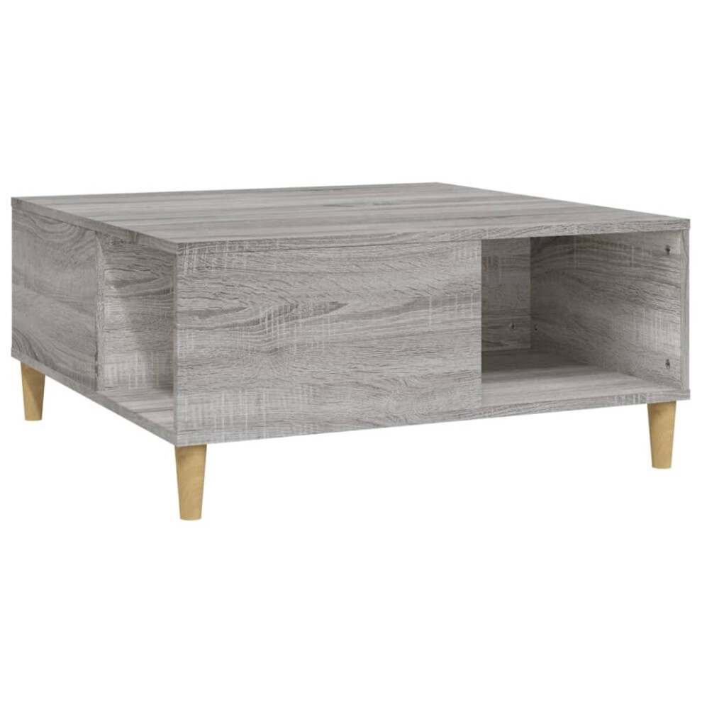 Vidaxl (Grey Sonoma) Coffee Table Engineered Wood Accent End Sofa Tea Table Multi Colours