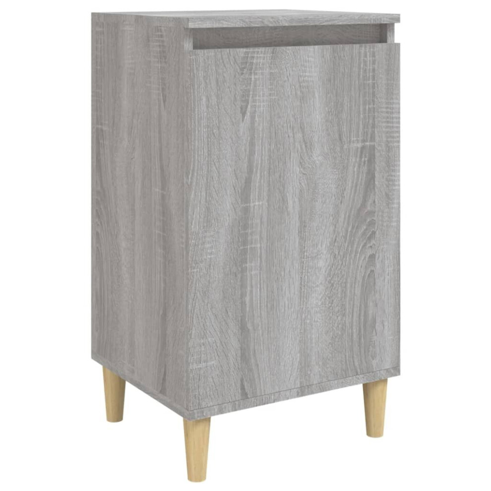 Vidaxl (Grey Sonoma, 1 Pcs) 1/2X Bedside Cabinet Engineered Wood End Table Nightstand Multi Colours