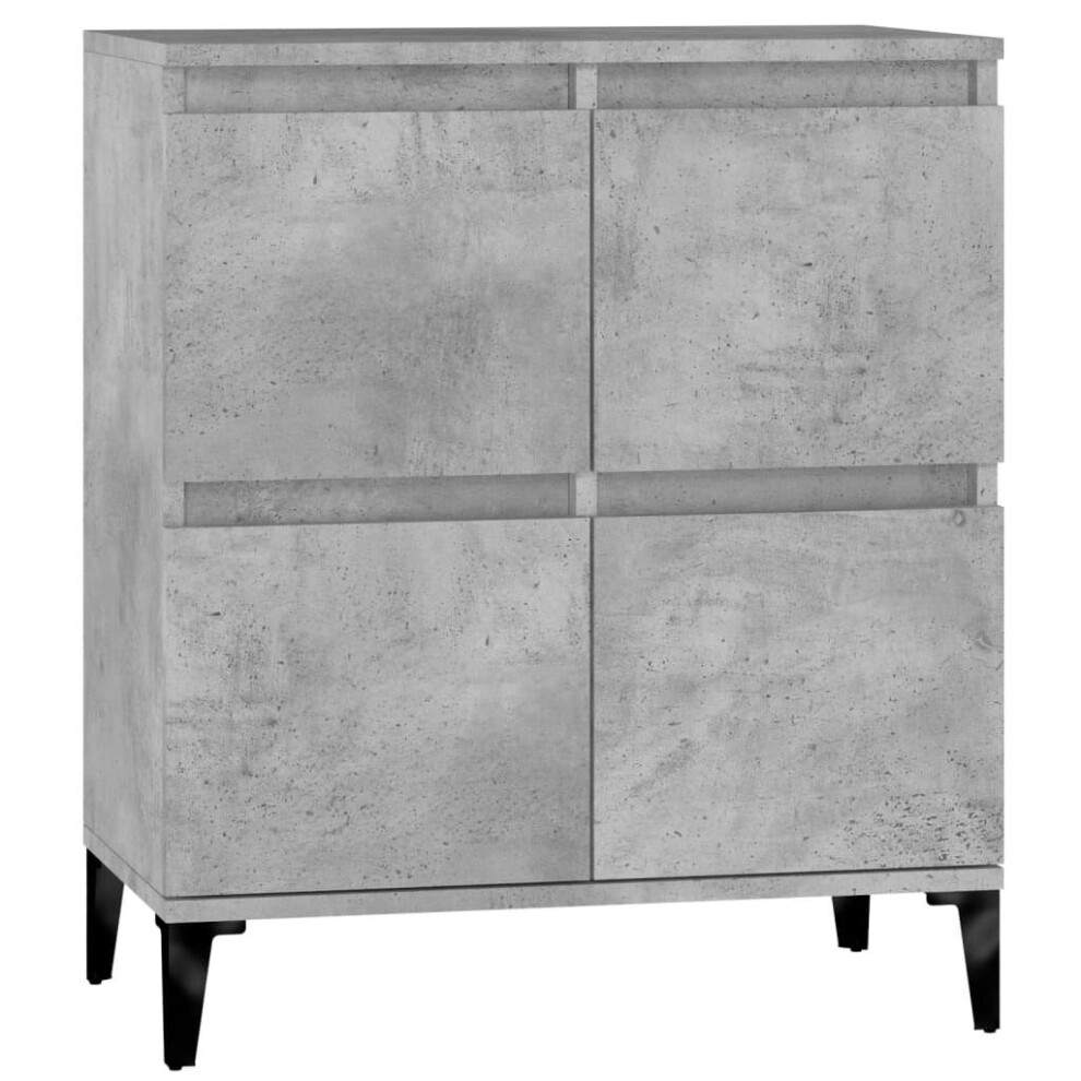 Vidaxl (Concrete ) Sideboard Cabinet Cupboard Highboard Home Organiser Engineered Wood Grey