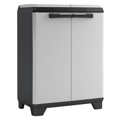 Keter Keter Recycling Cabinet Split Premium Grey and Black 92 cm Recycling Container 1