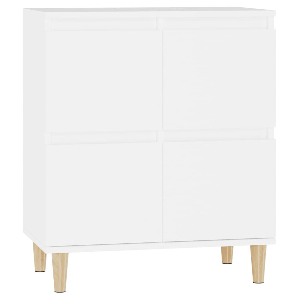 Vidaxl (White) Sideboard Cabinet Cupboard Side Cabinet Home Organiser Engineered Wood