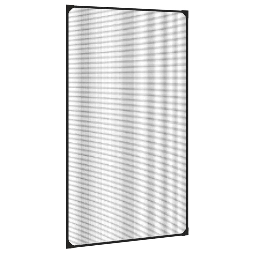 Vidaxl (Anthracite, 80 X 140 Cm) Magnetic Insect Screen Netting Mosquito Fly Screen Bug Stop For Windows