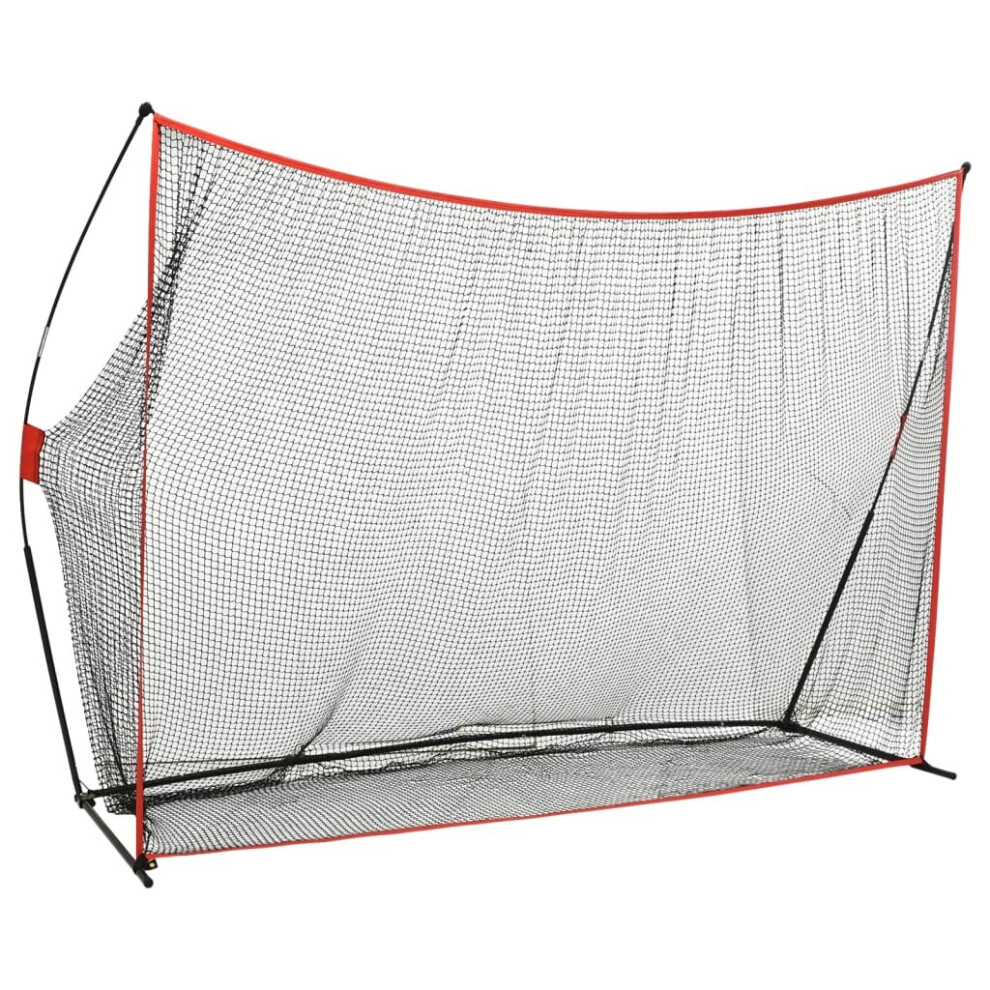 vidaXL Golf Hitting Net Metal Outdoor Terrace Patio Golf Training Practice Net