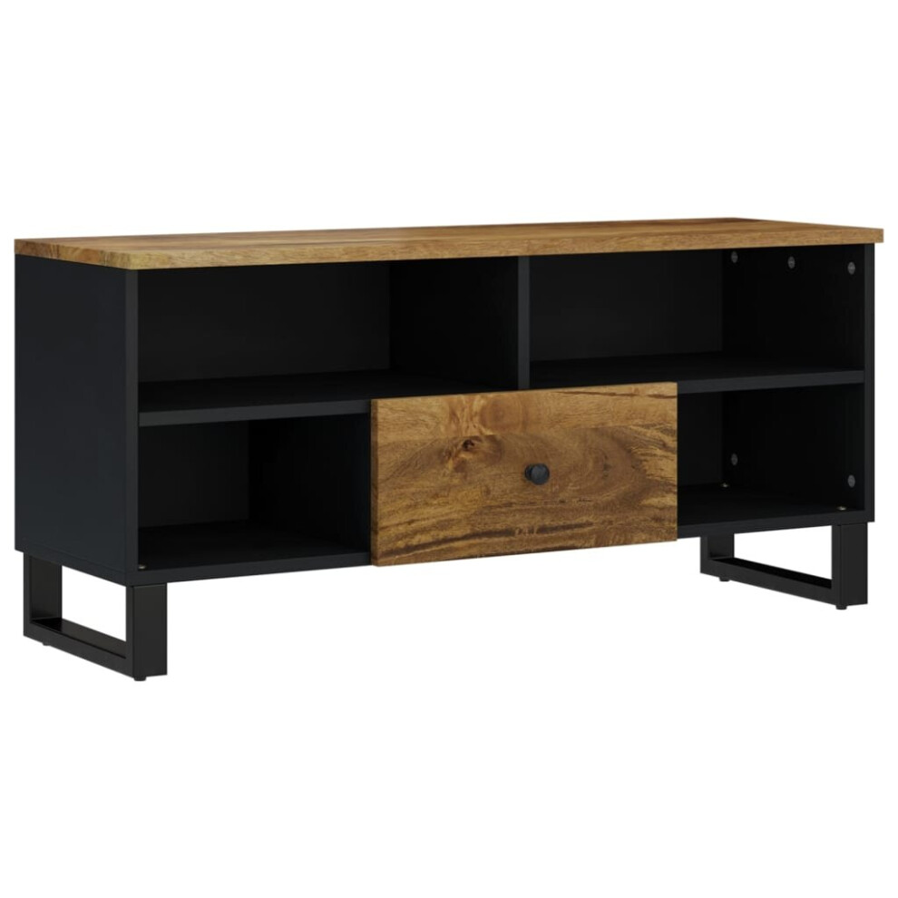 Vidaxl Tv Cabinet Tv Stand Unit Cupboard Solid Wood Mango And Engineered Wood