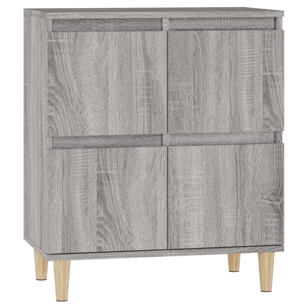 (grey sonoma) vidaXL Sideboard Cabinet Cupboard Side Cabinet Home Organiser Engineered Wood