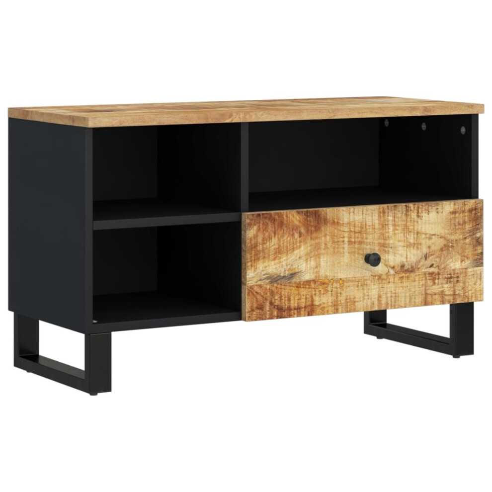 Vidaxl Tv Cabinet Tv Stand Unit Cupboard Solid Wood Mango And Engineered Wood