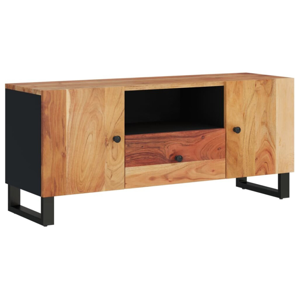 Vidaxl Tv Cabinet Tv Stand Cupboard Solid Wood Acacia And Engineered Wood
