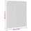 VidaXL (white, 100 x 120 cm) vidaXL Magnetic Insect Screen Netting Mosquito Fly Screen Bug Stop for Windows 8
