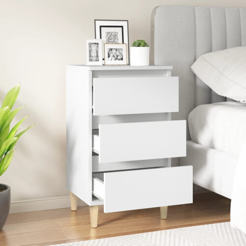VidaXL (white) vidaXL Bedside Cabinet Engineered Wood End Table Nightstand Multi Colours 2