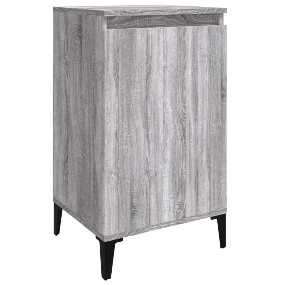 (grey sonoma, 1 pcs) vidaXL 1/2x Bedside Cabinet White 40x35x70 cm Engineered Wood Multi Colours