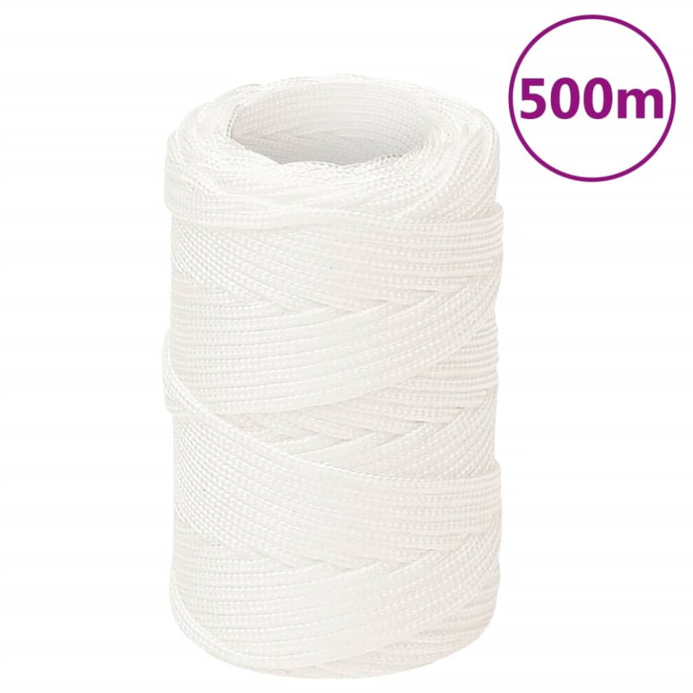 (white, 2 mm/ 500 m) Marine Rope Dock Coil Boat Line Polypropylene Rope Multi Sizes Multi Colours