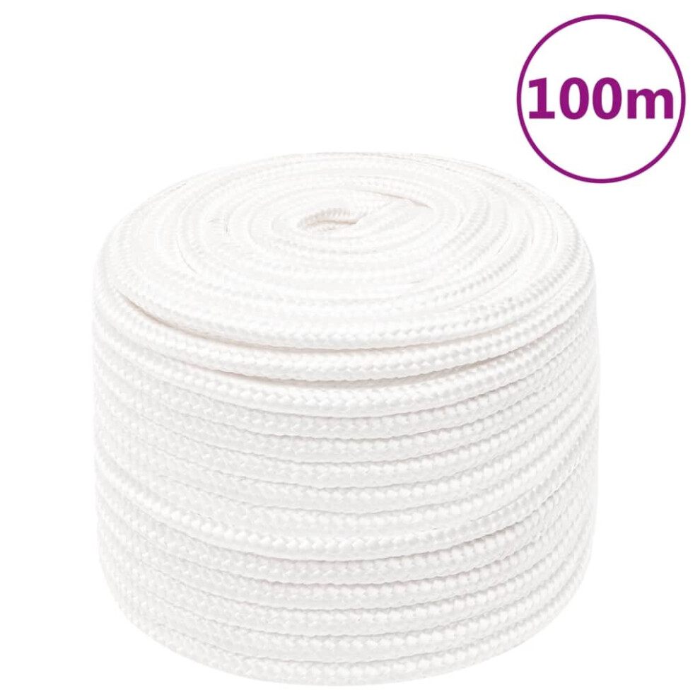 (white, 14 mm/ 100 m) Marine Rope Dock Coil Boat Line Polypropylene Rope Multi Sizes Multi Colours