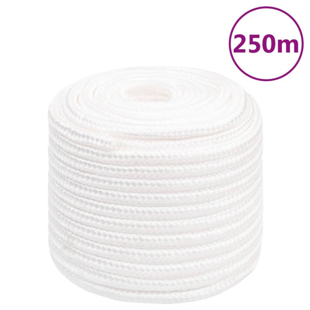 (white, 16 mm/ 250 m) Marine Rope Dock Coil Boat Line Polypropylene Rope Multi Sizes Multi Colours