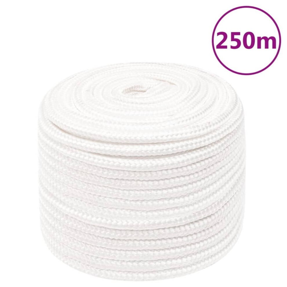 (white, 14 mm/ 250 m) Marine Rope Dock Coil Boat Line Polypropylene Rope Multi Sizes Multi Colours