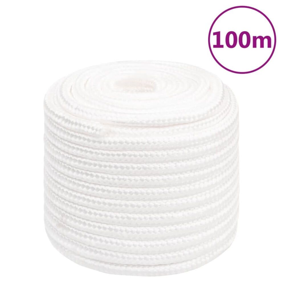 (white, 16 mm/ 100 m) Marine Rope Dock Coil Boat Line Polypropylene Rope Multi Sizes Multi Colours