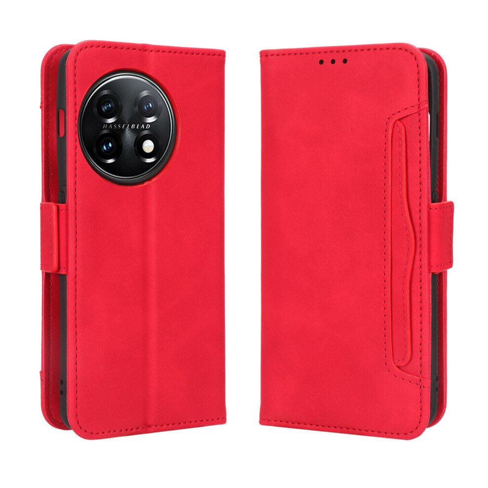 Case for OnePlus 11 5G Cover Adjustable Detachable Card Holder Magnetic closure Leather Wallet Compatible with OnePlus 11 5G Case