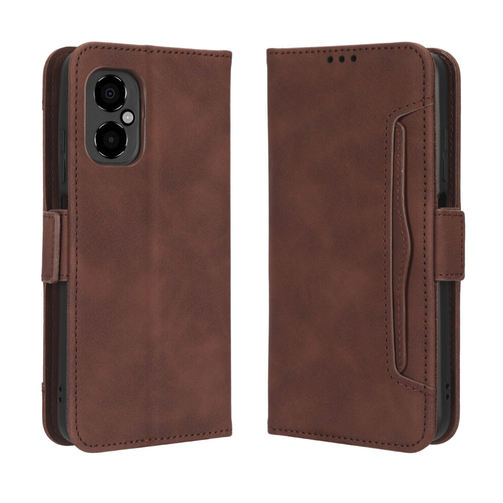 Photos - Case  for Xiaomi Poco M4 5G Cover Adjustable Detachable Card Holder Magnetic closure Leather Wallet Compatible with Xiaomi Po