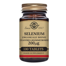 Solgar, Selen, hefefrei, 200 mcg, 100 Tabletten