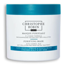 Mască cremă pentru tratamentul părului, pentru detoxifiere, Christophe Robin, Purifying, Nămol termal, 250 ml