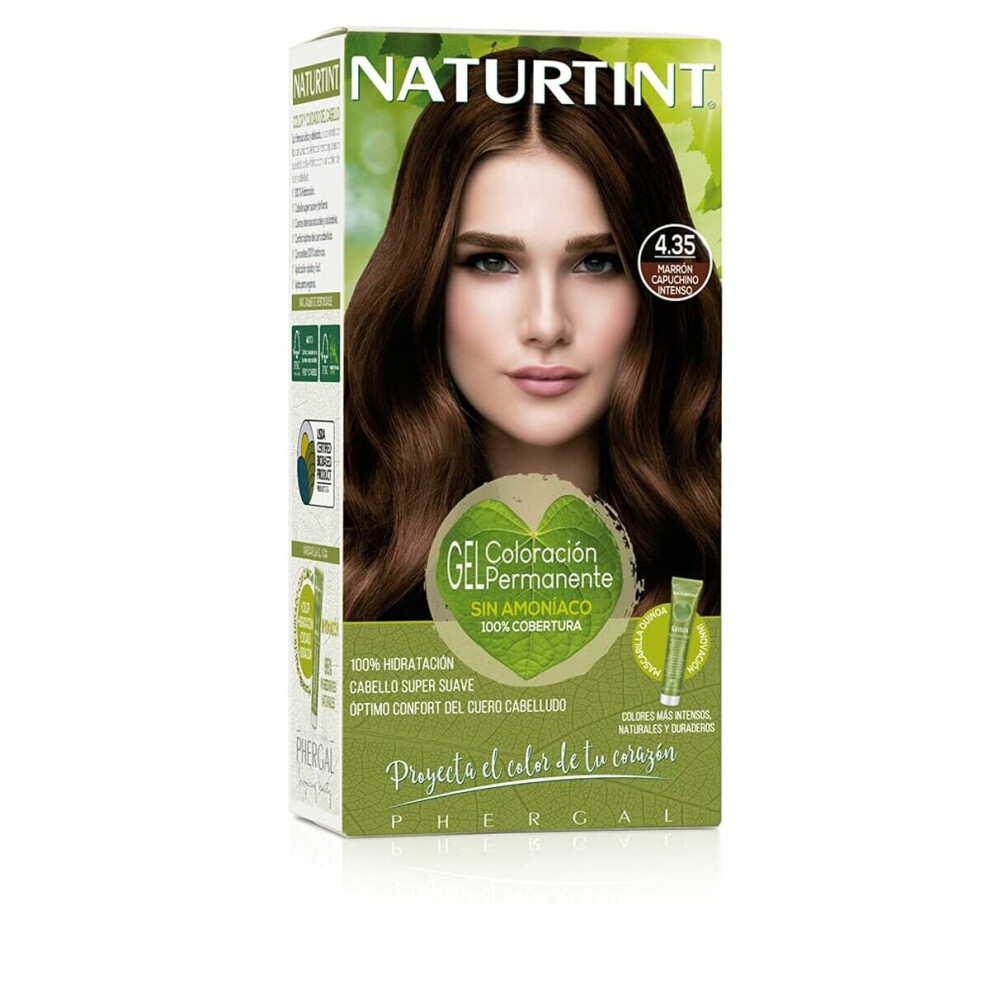 Naturtint Permanent Dye 4.35 Marrã³N Capuccino Intenso Ammonia-Free (170 Ml)