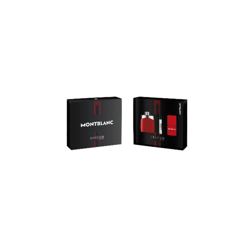 Montblanc Legend Red Eau De Parfum Spray 100ml Set 3 Parti