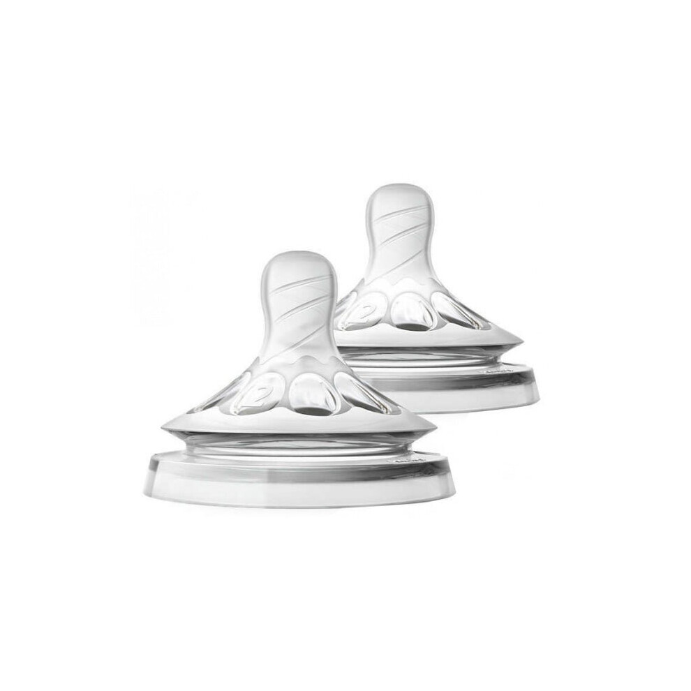Avent Slow Flow Teat Scf042/27 1M+ 2 Units Philips Avent